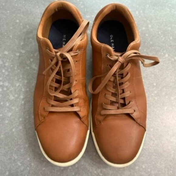 Cole Haan Tan Leather Sneakers - Men’s Size 11.5M - Picture 2 of 9